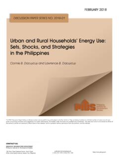 Urban and Rural Households’ Energy Use: Sets, Shocks, …