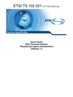 TS 102 221 - V11.0.0 - Smart Cards; UICC-Terminal ...