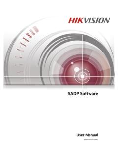SADP Software - hikvisioneurope.com