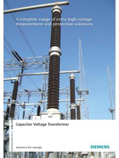 Capacitor Voltage Transformer - Siemens