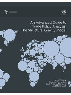 An Advanced Guide to Trade Policy Analysis: The Structural ...