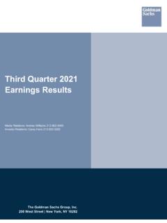 Third Quarter 2021 Earnings Results