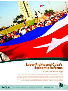 Labor Rights and Cuba’s Economic Reforms