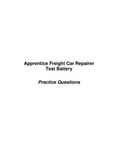 UPRR Practice Test - Apprentice Freight Car Repairer