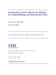 Introduction to Solar Collectors for Heating &amp; Cooling ...
