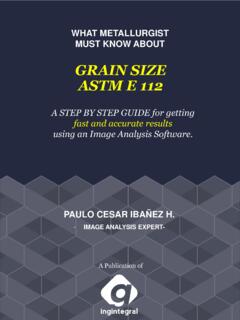 GRAIN SIZE ASTM E 112 - INGINTEGRAL