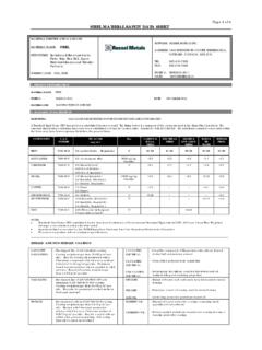Page 1 4 STEEL MATERIAL SAFETY DATA SHEET