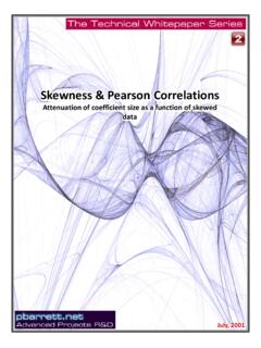 Skewness &amp; Pearson Correlations - pbarrett.net