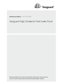 Vanguard High Dividend Yield Index Fund