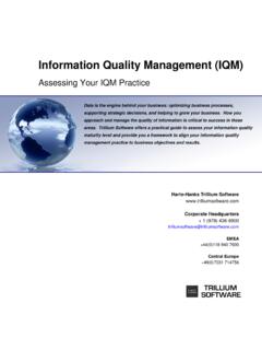 Information Quality Management (IQM) - Mercury Magazines