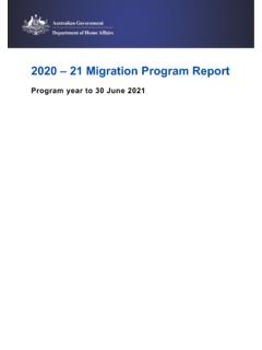 2020-21 Migration Program Report