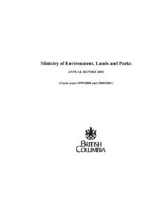 Ministry of Environment, Lands and Parks