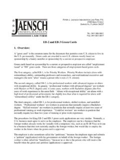 EB-2 and EB-3 Green Cards 1. Overview