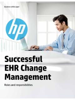 Successful EHR Change Management - hp.com