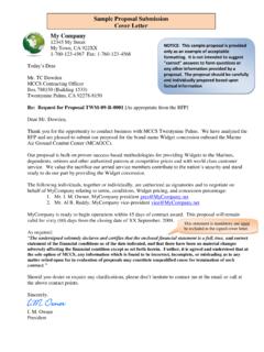 Sample Proposal Submission Cover Letter - MCCS 29 Palms