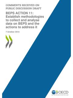 BEPS ACTION 11: Establish methodologies to collect …