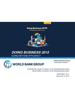DOING BUSINESS 2015 - worldbank.org