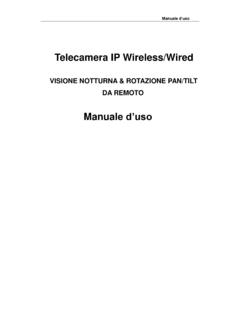 Telecamera IP Wireless/Wired - Skynet Italia