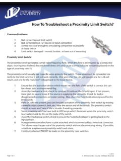 How To Troubleshoot a Proximity Limit Switch? - Concentric U