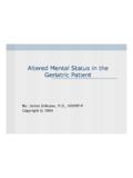 Altered Mental Status in the Geriatric Patient - …