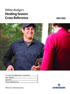 White-Rodgers Heating Season Cross Reference