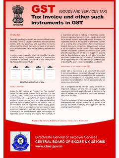 Tax Invoice - GST