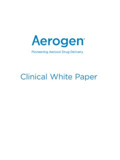 Clinical White Paper - Aerogen