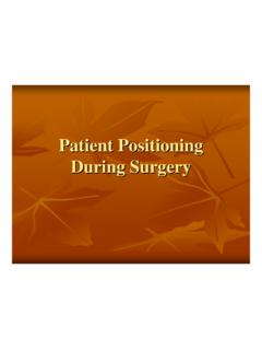 Patient Positioning During Surgery - ovucla.org