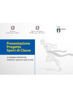 Presentazione Progetto Sport di Classe - istruzione.it