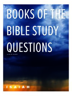 BOOKS OF THE BIBLE STUDY QUESTIONS