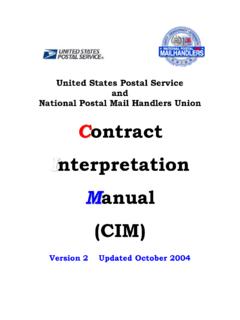 United States Postal Service and National Postal …