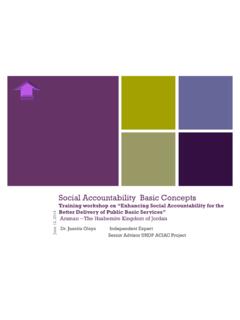 Social Accountability Basic Concepts