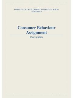 Consumer Behaviour Assignment - BBA\|mantra