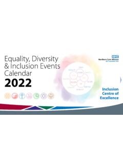 Equality, Diversity &amp; Inclusion Events Calendar SEXUALITY ...