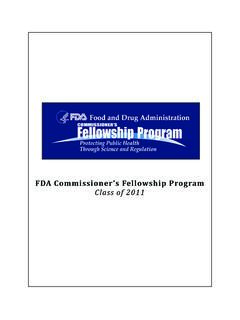 FDA FellowshipProgram Class of