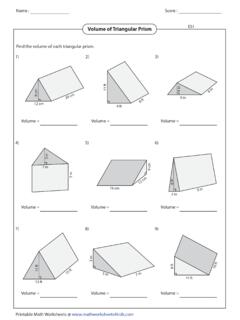 Volume of Triangular Prism ES1 - PC\|MAC