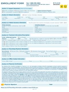 ENROLLMENT FORM Fax: 1-888-335-3264 - Eylea US