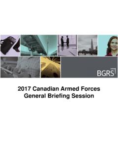 2017 Canadian Armed Forces General Briefing Session
