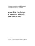 Manual for the design of steelwork building …