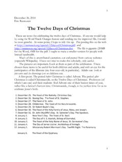 The Twelve Days of Christmas - Rasmusen