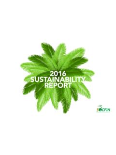 2016 SUSTAINABILITY REPORT - Socfin