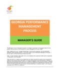 GEORGIA PERFORMANCE MANAGEMENT PROCESS