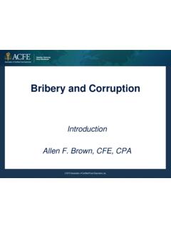Bribery and Corruption - Association of Certified Fraud ...