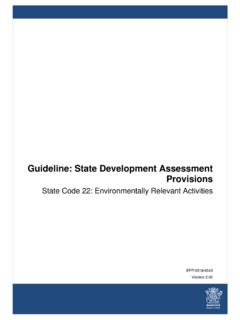 Guideline: State Development Assessment Provisions
