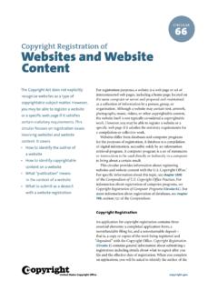 Circular 66 Copyright Registration of Websites and Website ...