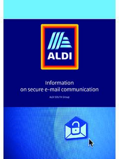 Information on secure e-mail communication - ALDI S&#220;D