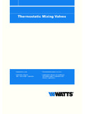 Thermostatic Mixing Valves - Multicycle