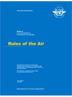 Rules of the Air - International Civil Aviation Organization