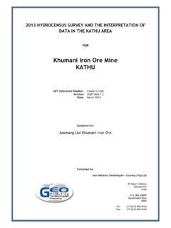 Khumani Iron Ore Mine KATHU - gcs-sa.biz