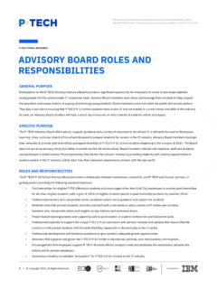 ADVISORY BOARD ROLES AND RESPONSIBILITIES